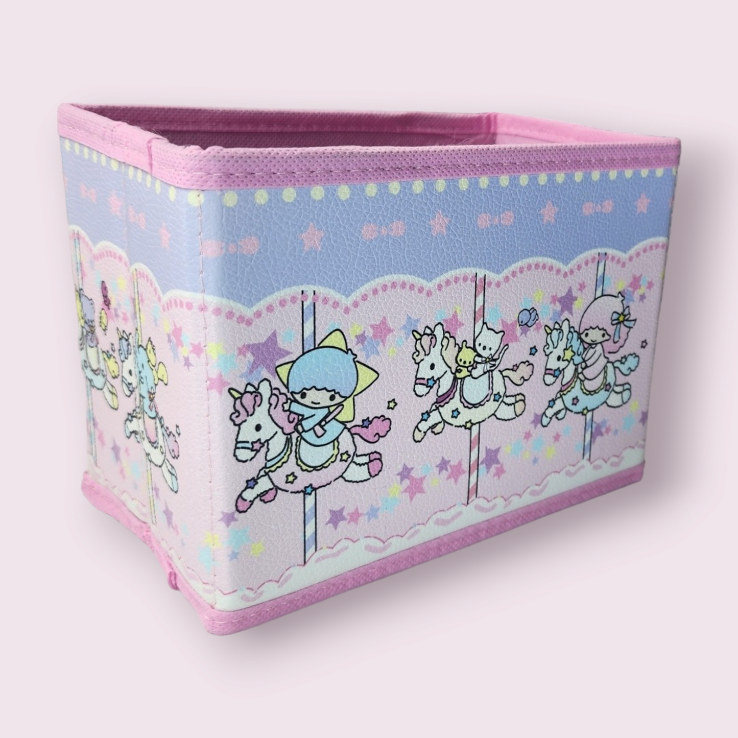 Little Twin Stars Carousel Small Fabric Desktop Storage Box