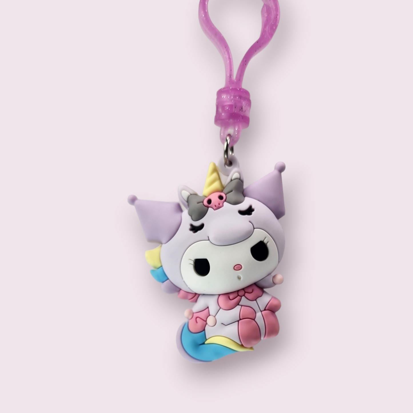 Kuromi Unicorn Clip Keychain