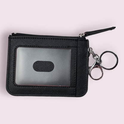 Badtz Maru Black Keychain Wallet