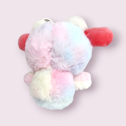 Panda My Melody Plush Keychain