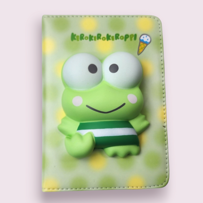 Keroppi Squishy Fidget Notebook