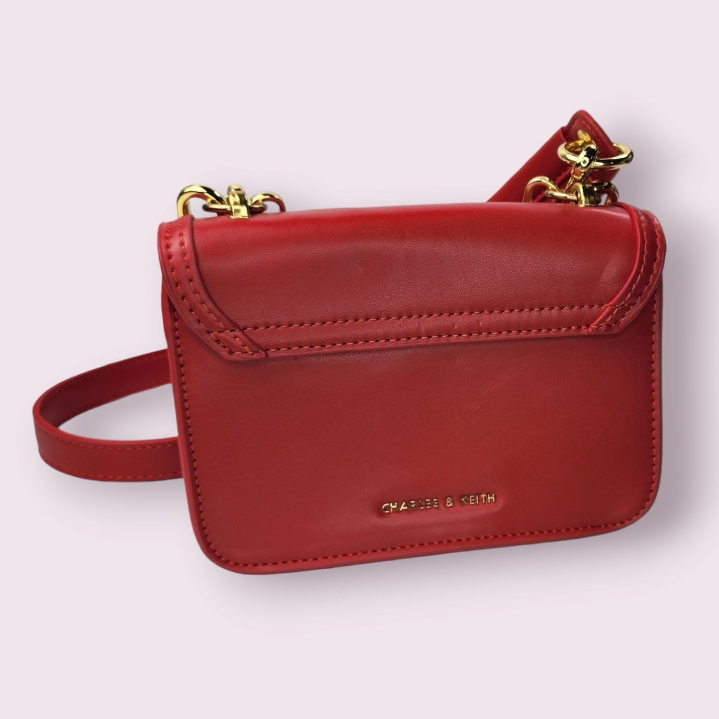 Charles & Keith Zootopia Judy Hopps Red Crossbody Purse