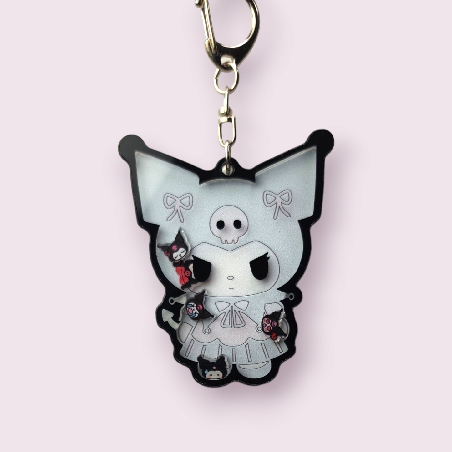 Kuromi Acrylic Shaker Keychain