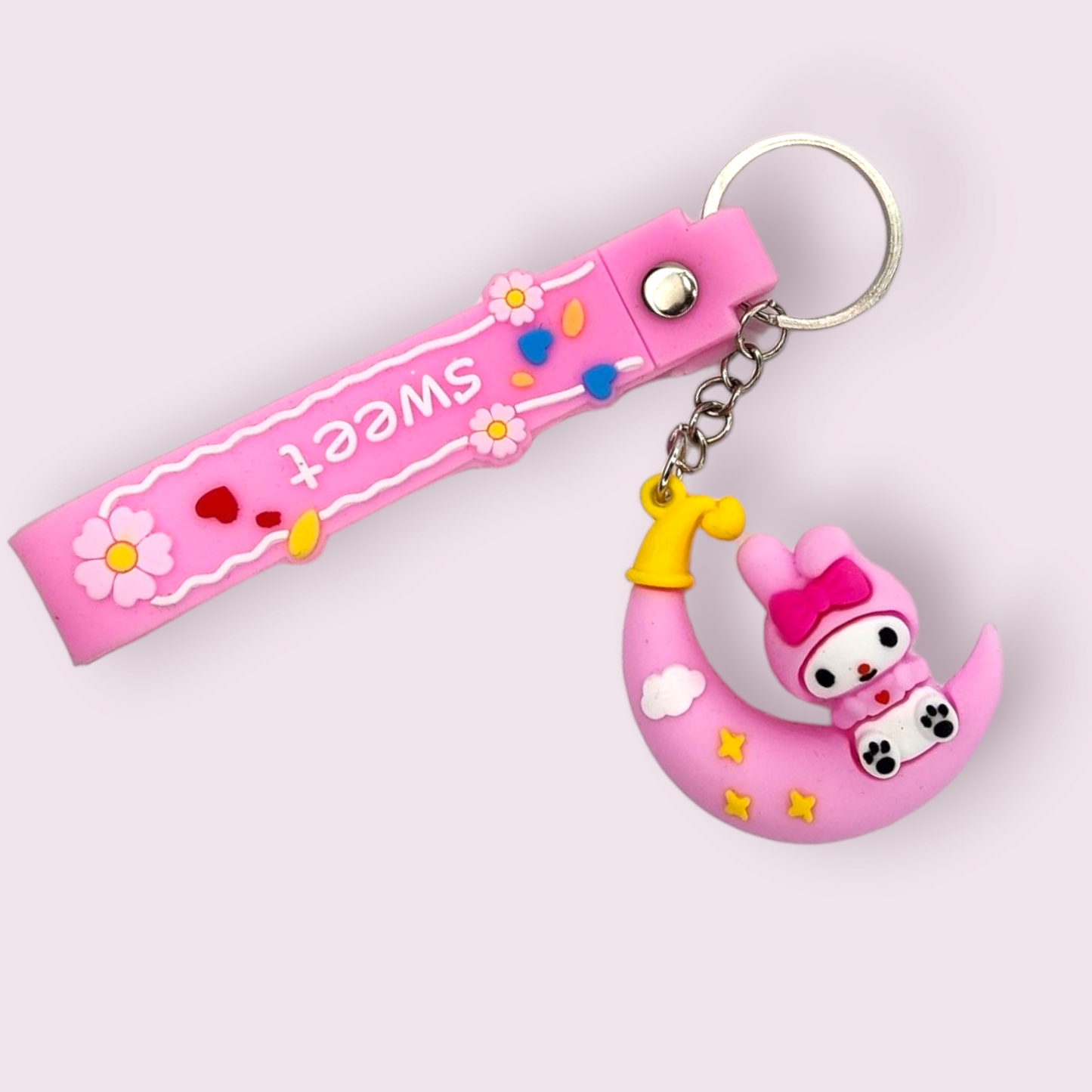 My Melody Moon Silicone Keychain