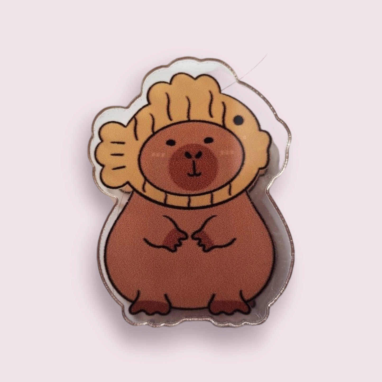 Capybara Fish Hat Paper Clip