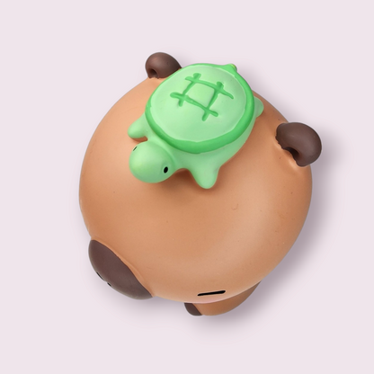 Capybara & Turtle Figure & Coin Piggy Bank