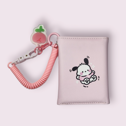 Pochacco Pink Wallet & Keychain