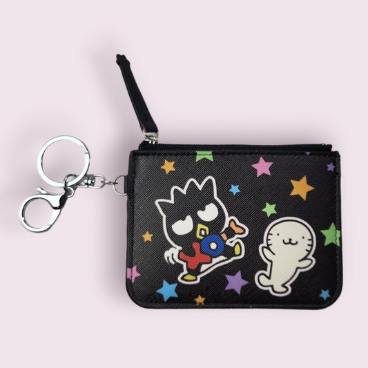 Badtz Maru Black Keychain Wallet