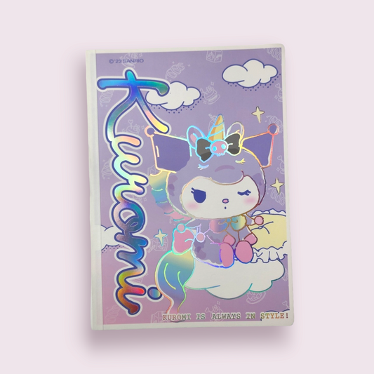 Kuromi B5 Holographic Cover Unicorn Notebook