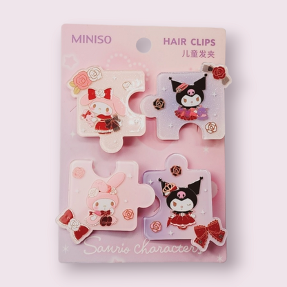 Miniso x Sanrio: My Melody and Kuromi Hair Clips