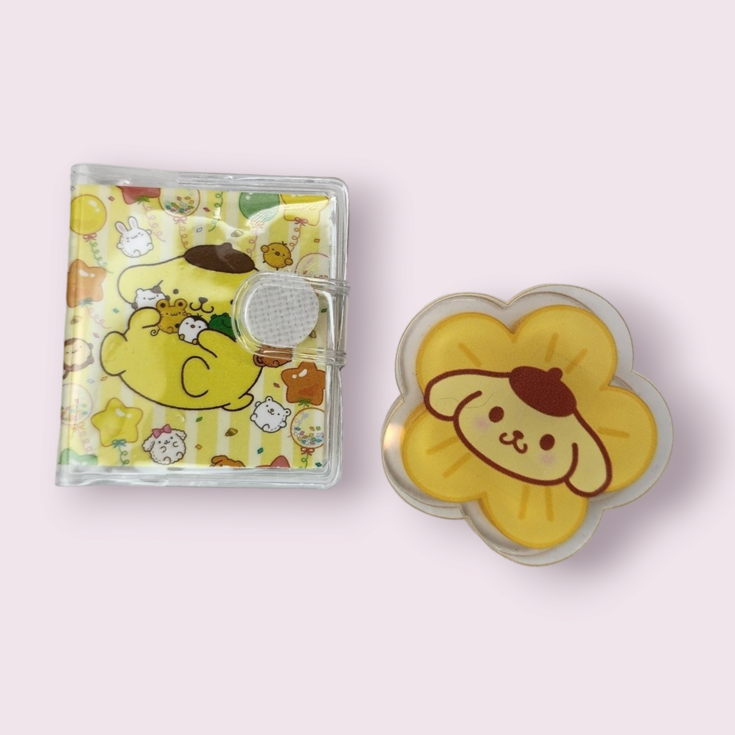 Pompompurin Tiny Notebook & Paper Clip Set