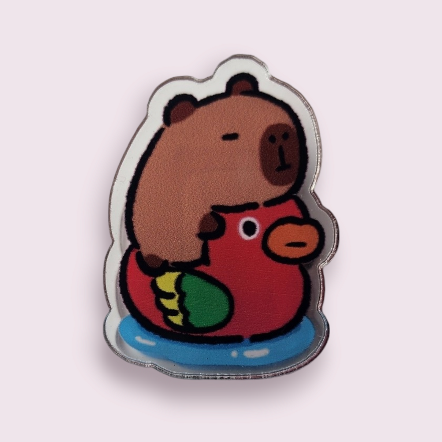 Capybara Parrot Paper Clip