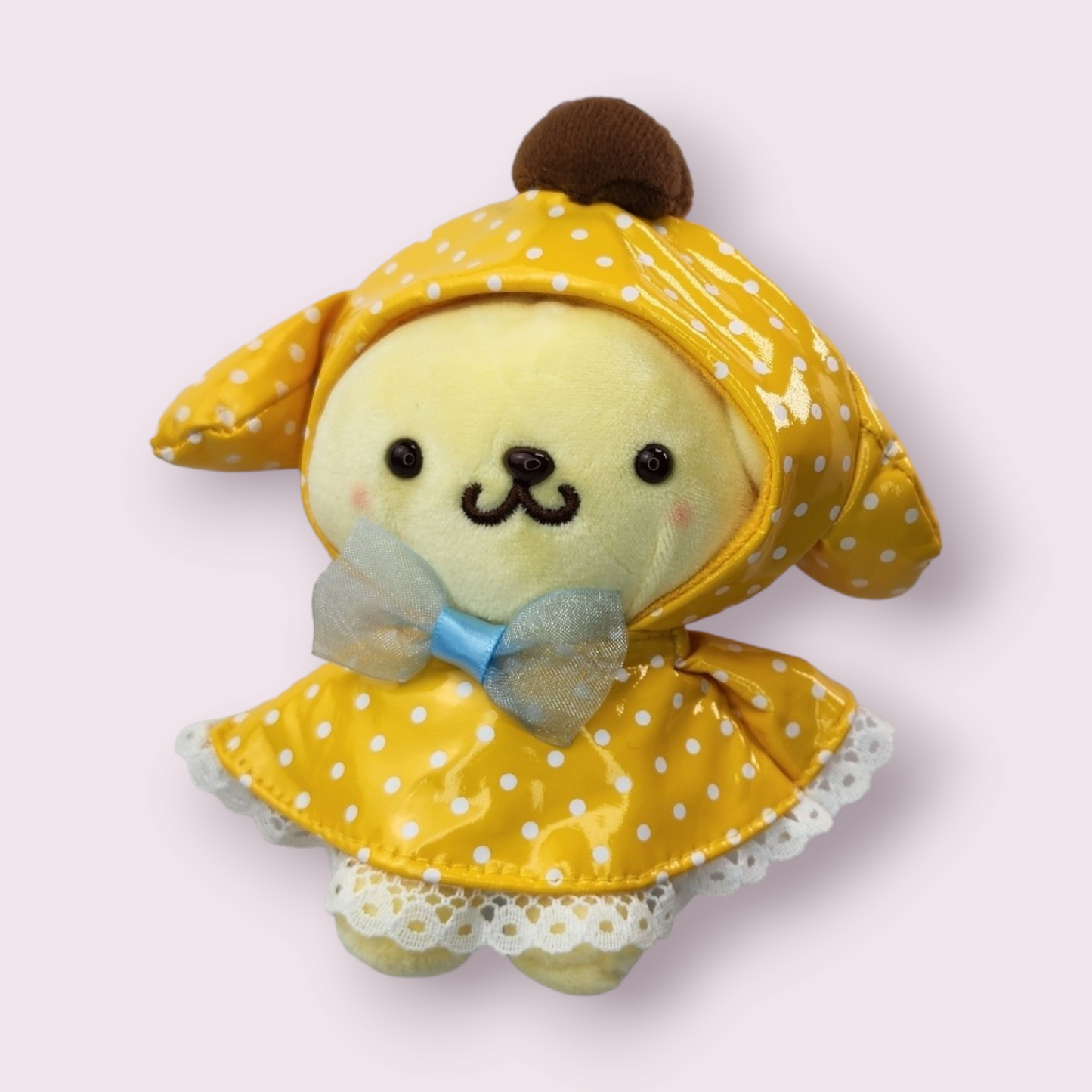 Raincoat Pompompurin Plush Keychain