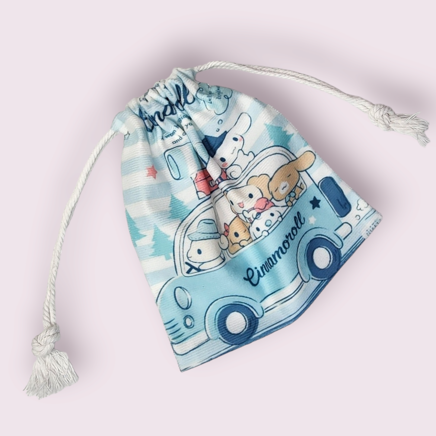 Small Cinnamoroll Family Soft Drawstring Bag