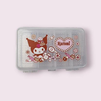 Kuromi Double Layer Compartment Storage Box