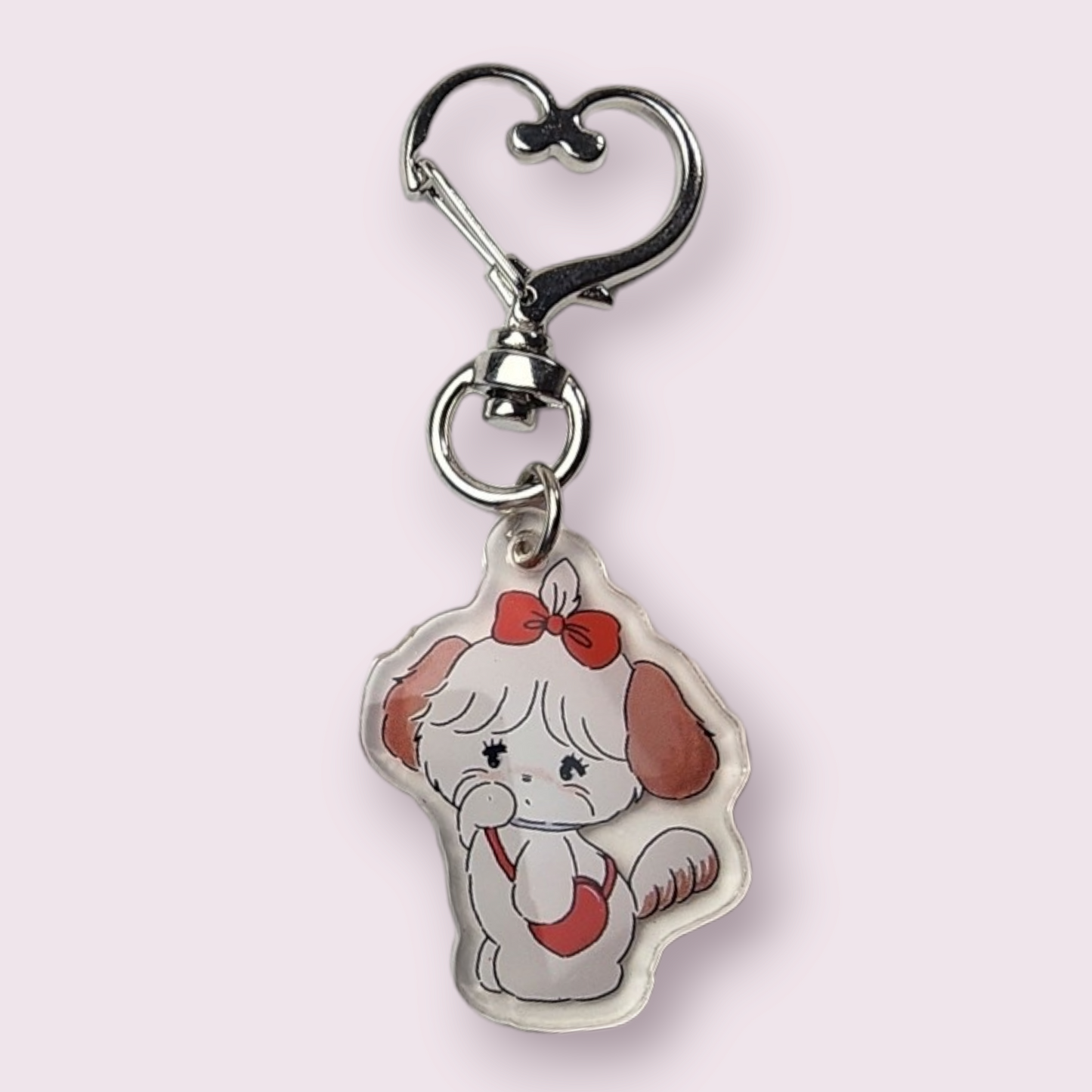 Mikko Souffle Red Bow Acrylic Keychain