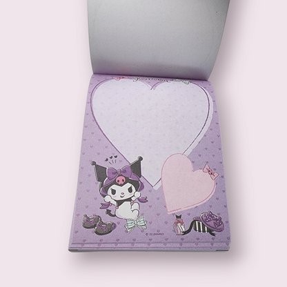 Kuromi Teacup Memo Notepad with Colorful Pages