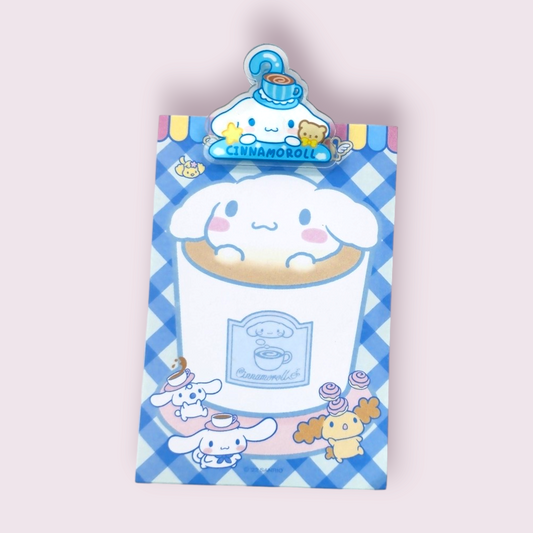 Cinnamoroll Notepad & Paperclip Bundle