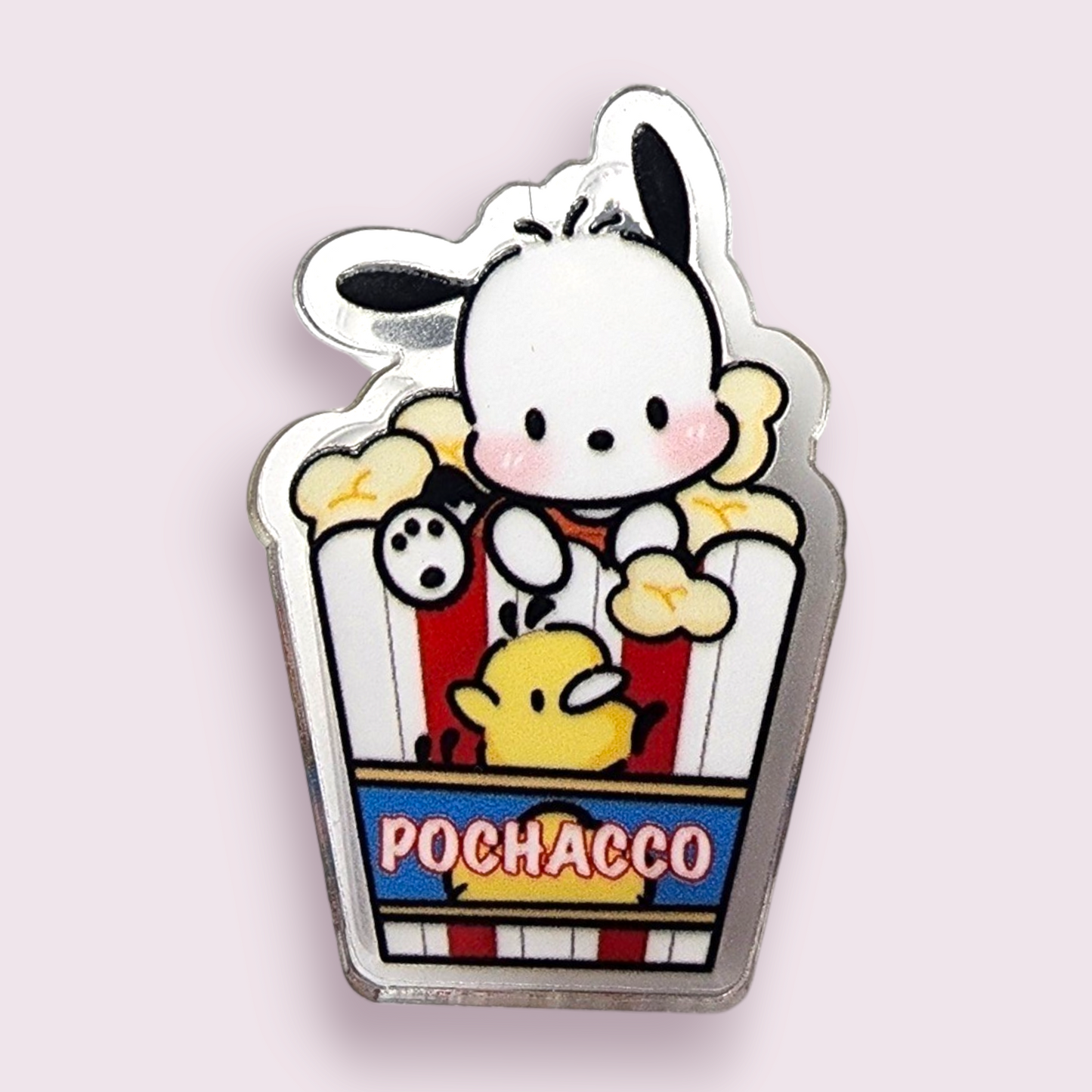 Pochacco Popcorn Acrylic Paper Clip