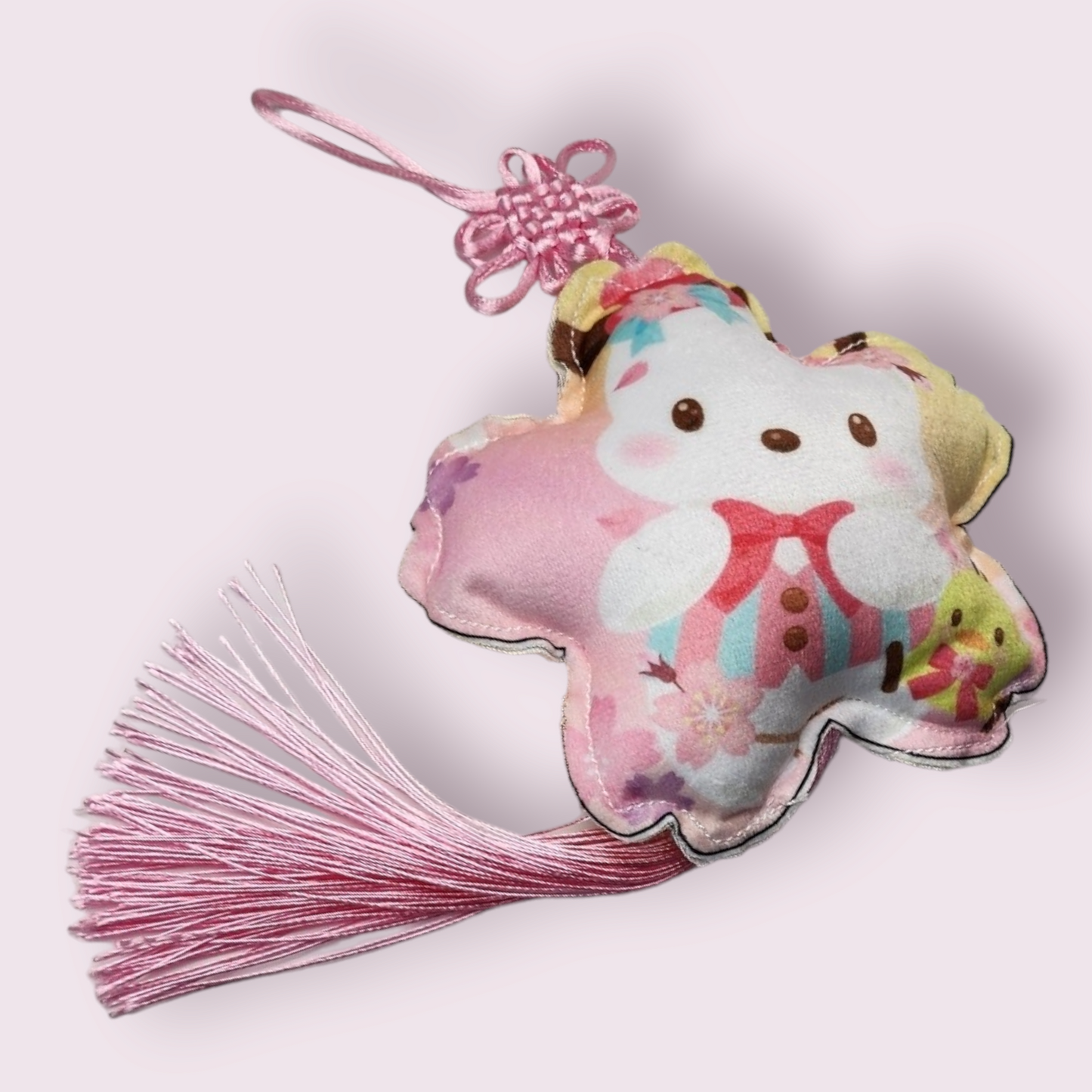 MEASURE Pochacco Sakura Lucky Hanging Charm with Tassel