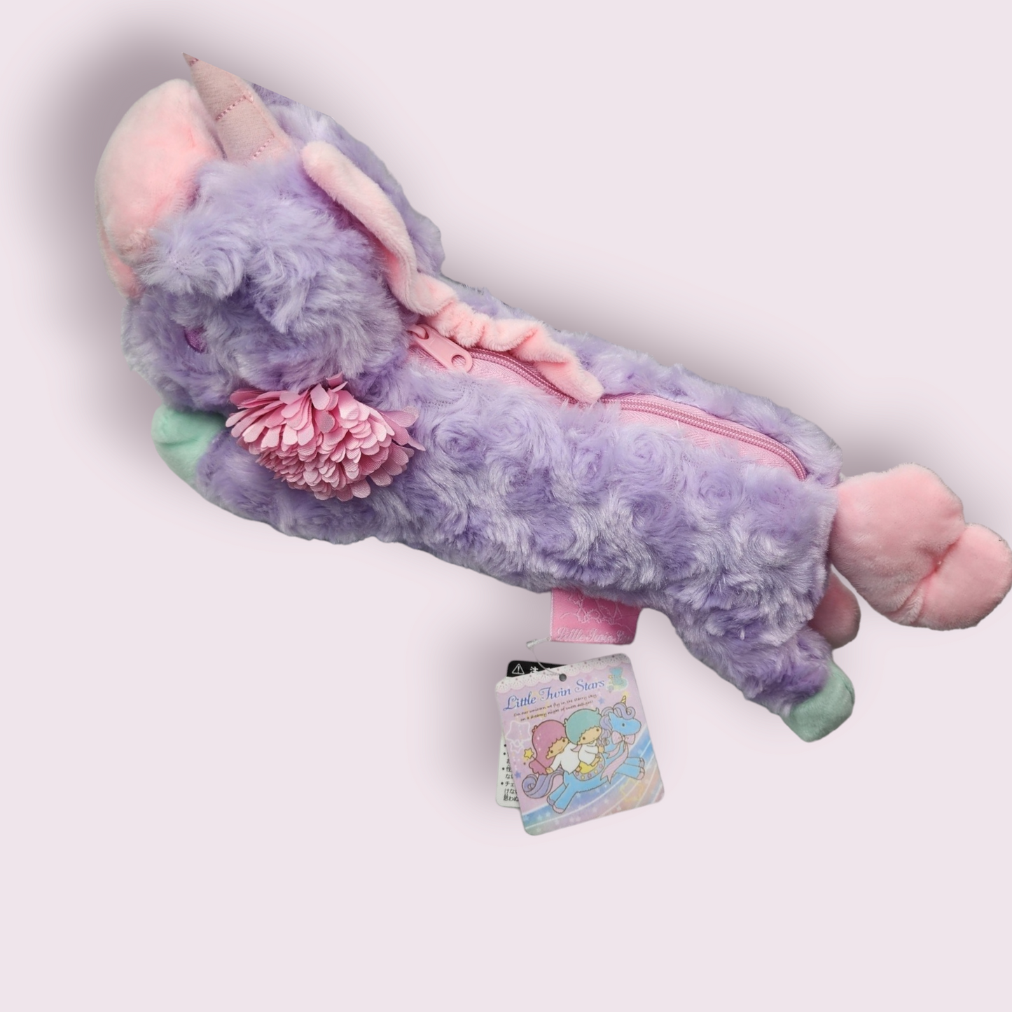 Little Twin Stars Purple Unicorn Plush Pencil Case