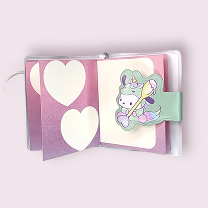 Pochacco Unicorn Mini Keychain Notepad