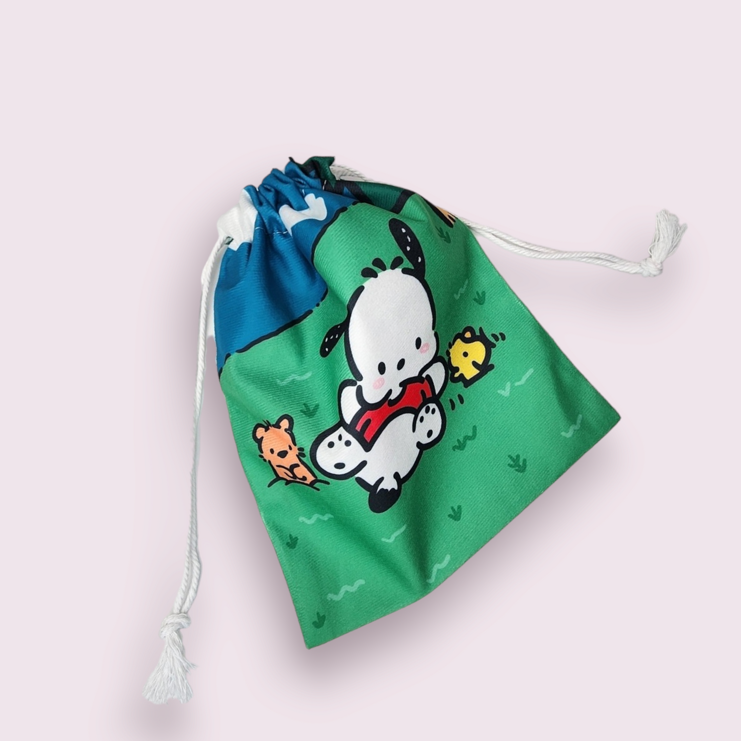 Medium Pochacco Creatures Soft Drawstring Bag