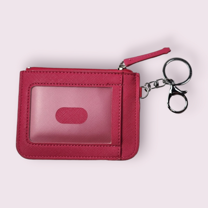 HK Light Pink Keychain Wallet