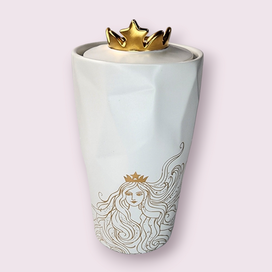 Starbucks 2021 China Anniversary Series Siren Mermaid Crown 13oz Double Wall Tall Ceramic Mug