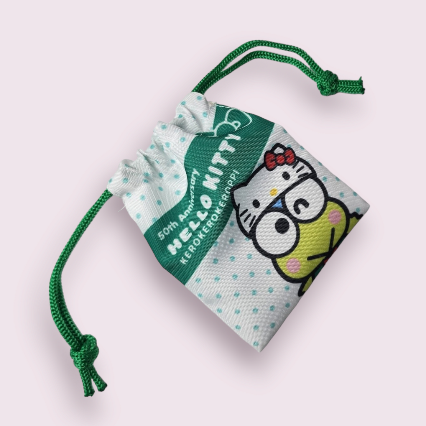 Keroppi Mini Drawstring (50th Anniversary Collectible)