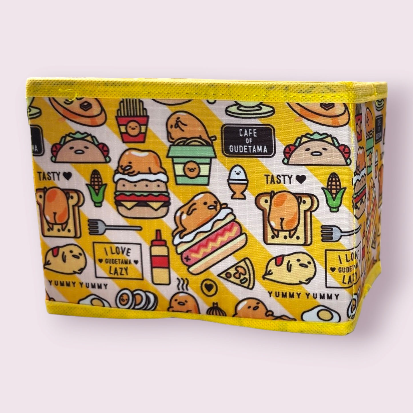 Gudetama Lazy Egg Foodie Small Fabric Desktop Storage Box