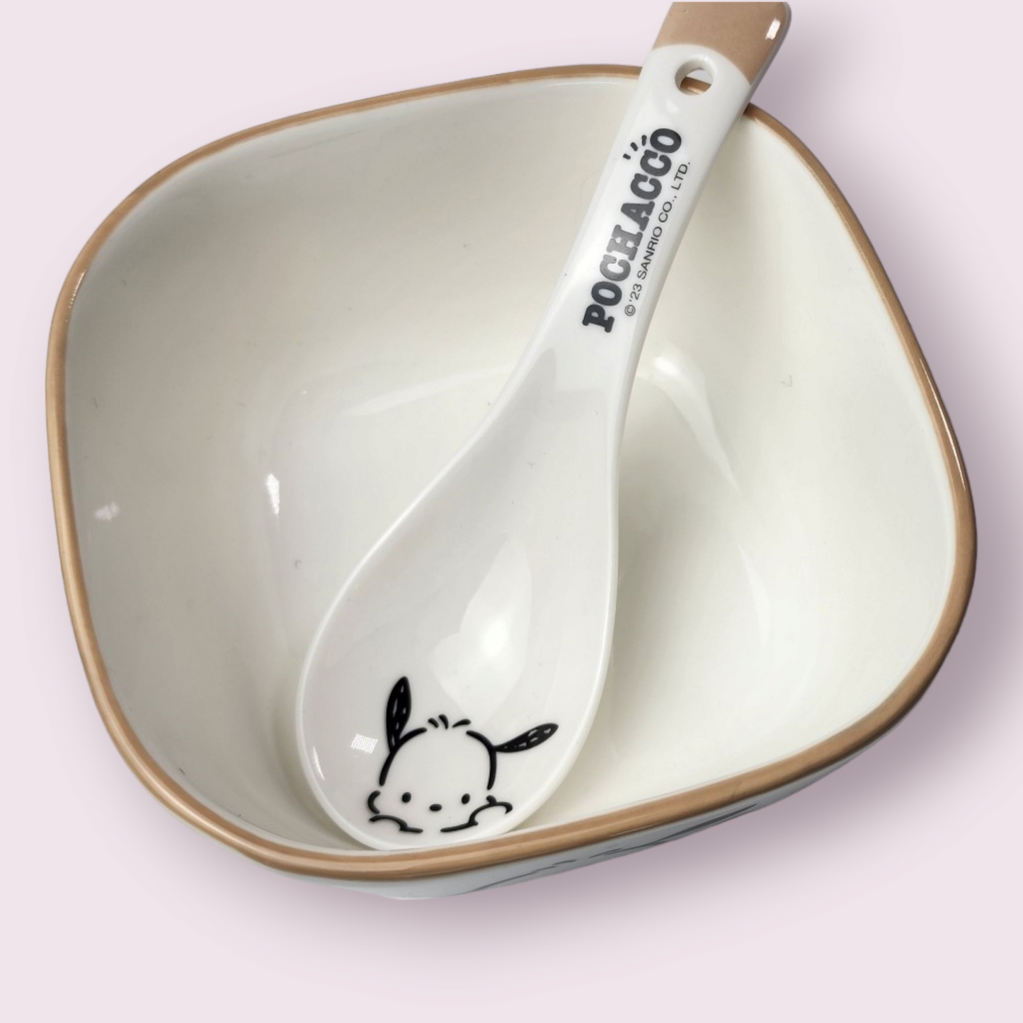 5pc Pochacco Ceramic Dinnerware Plate and Cup Set