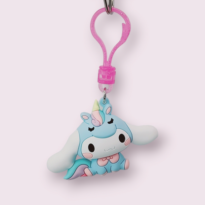 Cinnamoroll Unicorn Clip Keychain