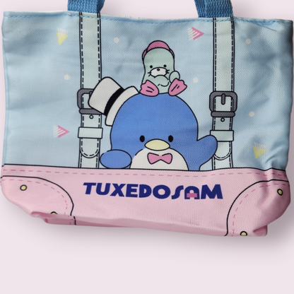 Tuxedo Sam Mini Zipper Tote Purse