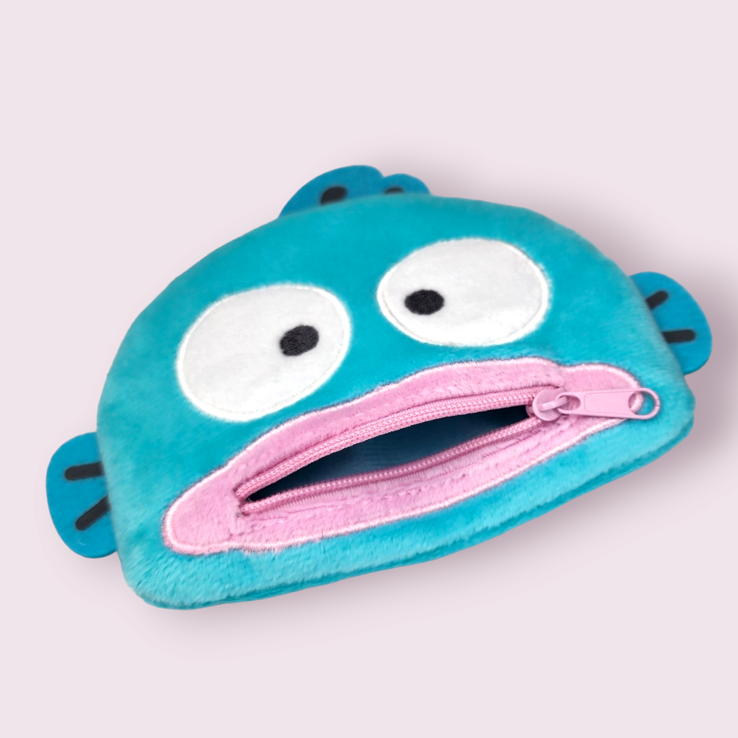 Fishman Face Zipper Mouth Plush Pouch (Kuji / Sanrio Lottery Prize)