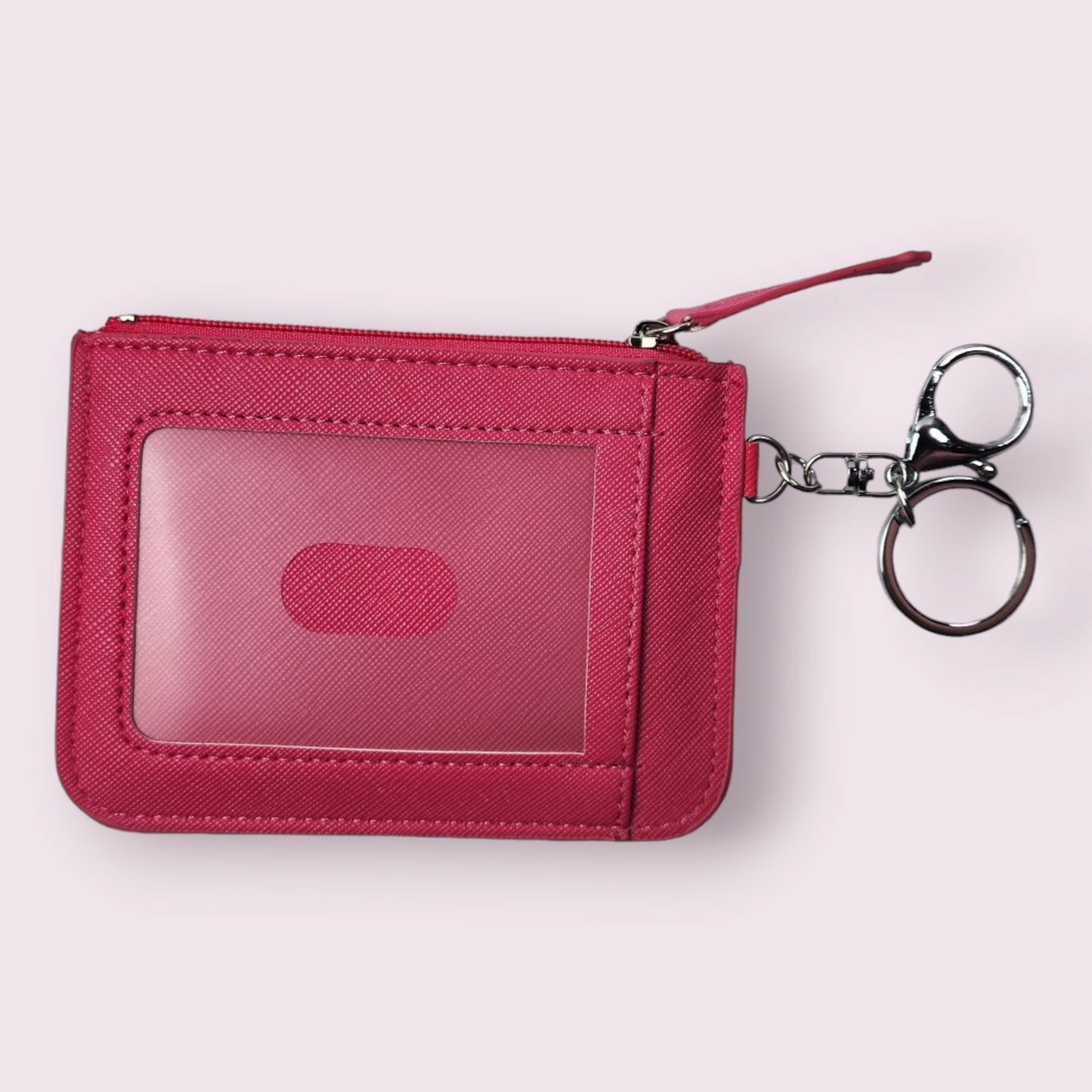 HK Dark Pink Keychain Wallet