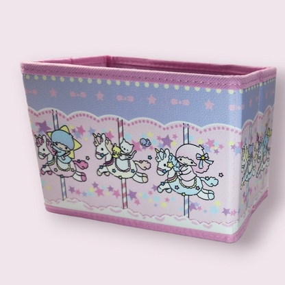 Little Twin Stars Carousel Small Fabric Desktop Storage Box