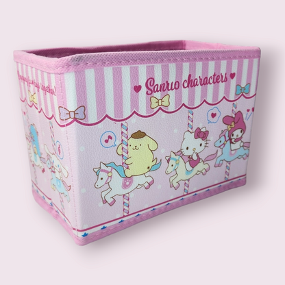 Family Carousel Small Fabric Desktop Storage Box