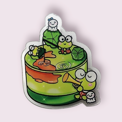 Keroppi Cake Paper Clip