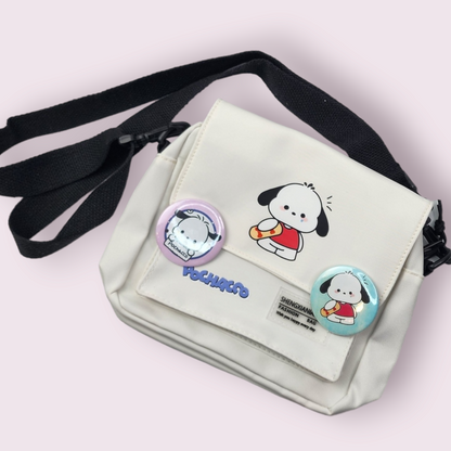 Pochacco Pin Messenger Bag