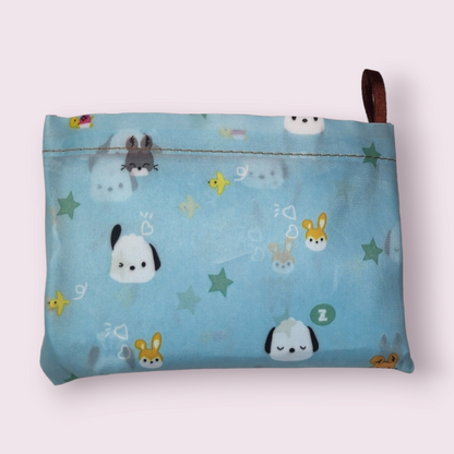 Pochacco Blue Large Reusable Foldable Shopping Bag