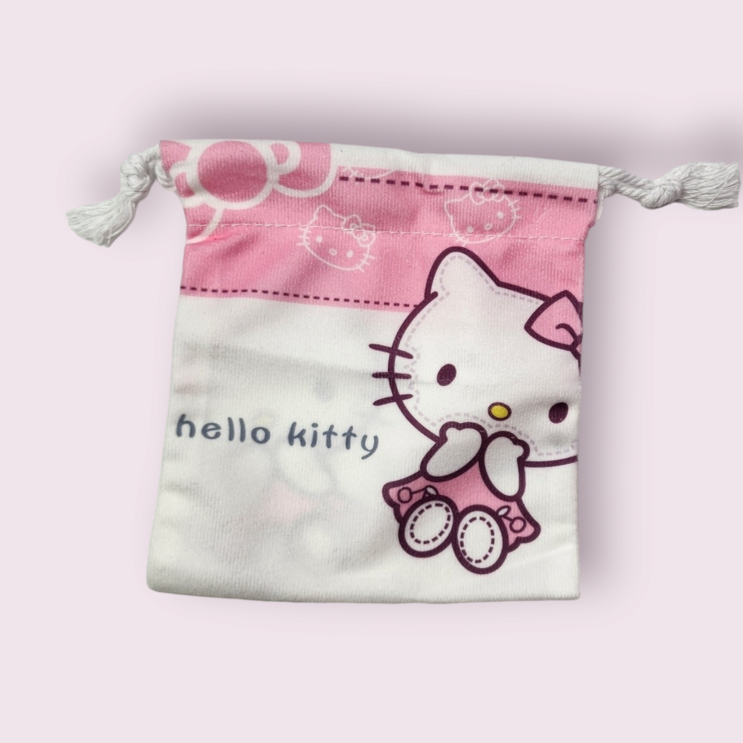 Small HK Sitting Soft Drawstring Bag