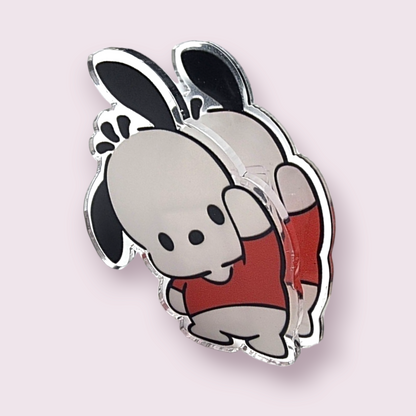 Pochacco Red Shirt Acrylic Larger Paper Clip