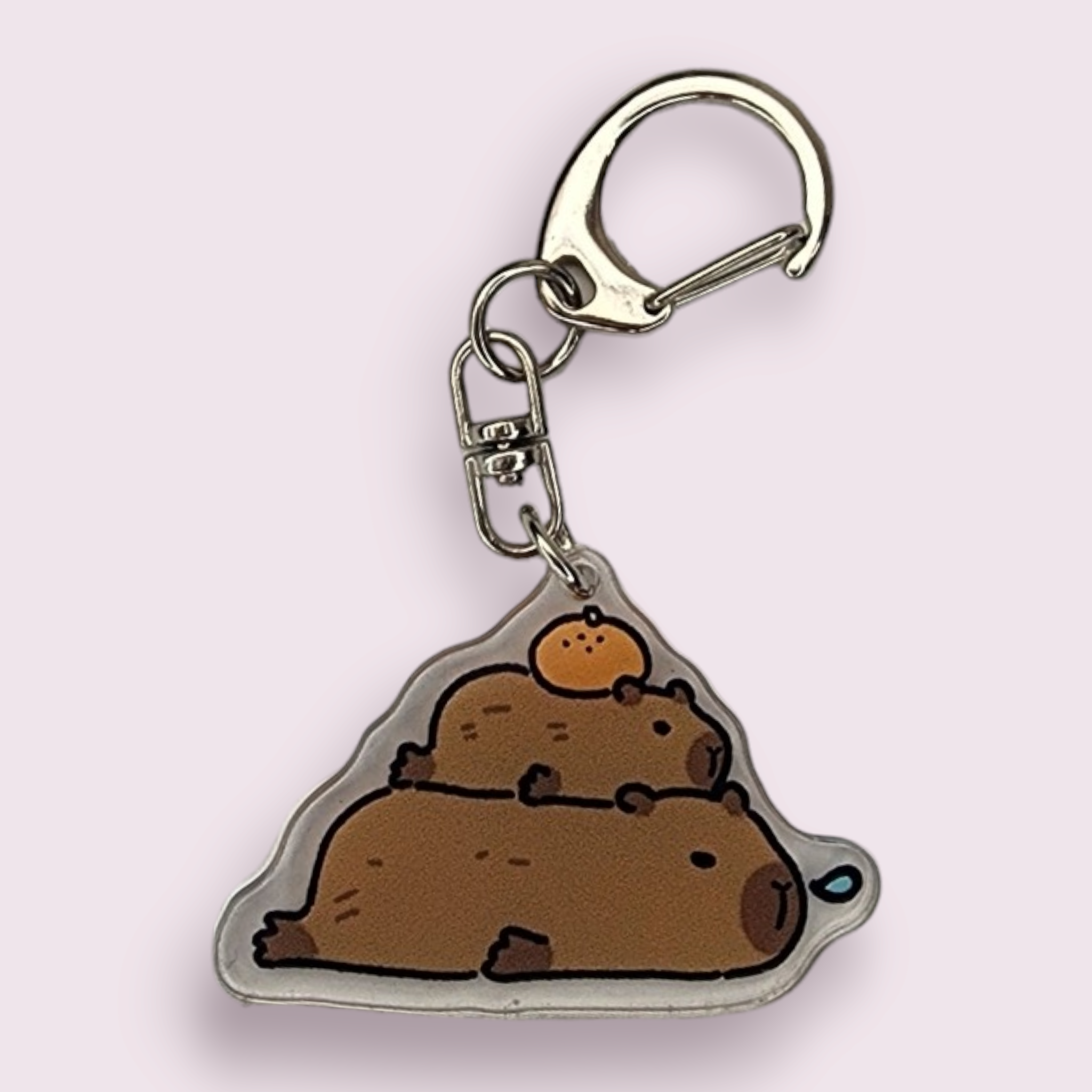 Capybara Stacked Acrylic Keychain - Tailwind Treasures