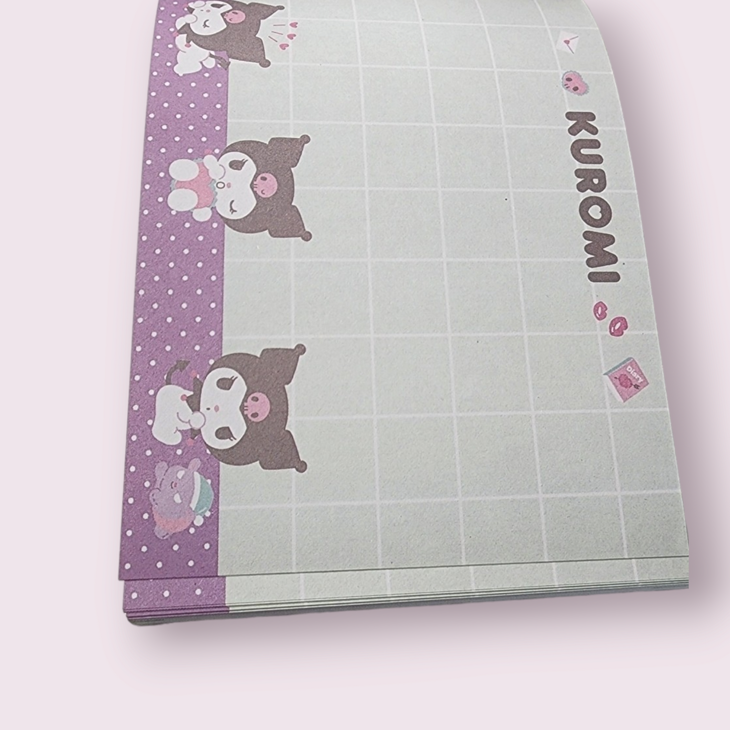 Kuromi Teacup Memo Notepad with Colorful Pages