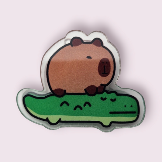 Capybara & Gator Paper Clip