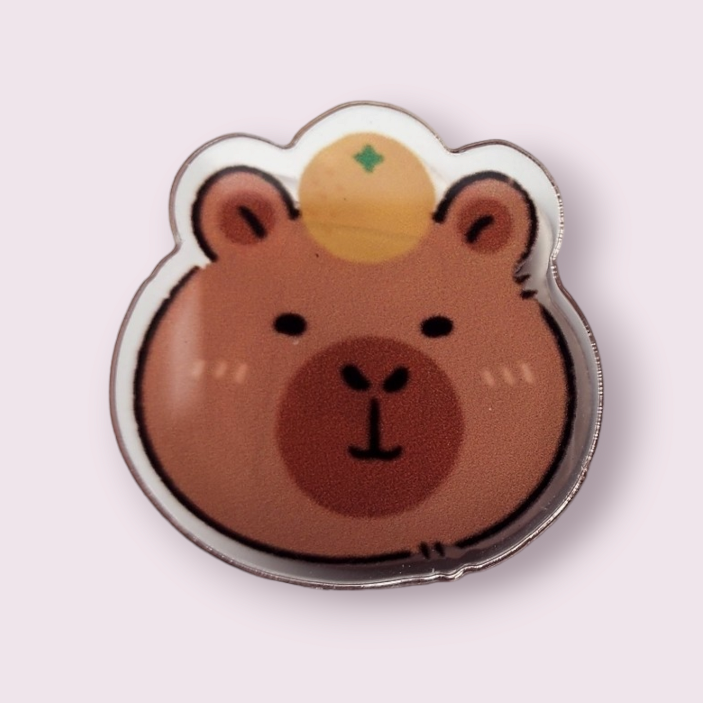 Capybara Orange Balance Paper Clip