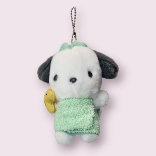 Bath Towel Pochacco Plush Keychain