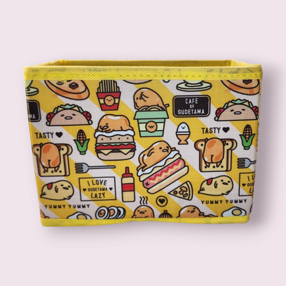 Gudetama Lazy Egg Foodie Small Fabric Desktop Storage Box