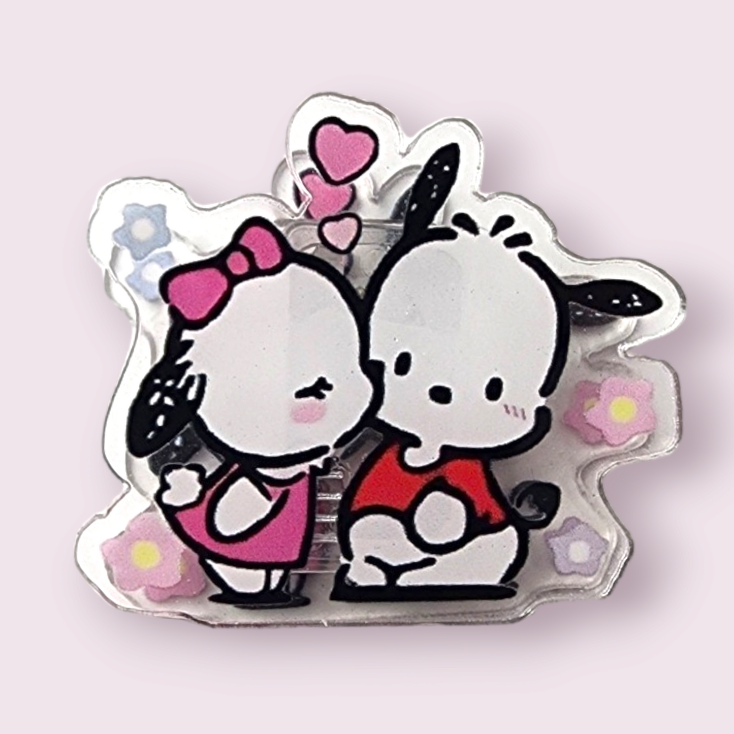 Pochacco and Girlfriend Acrylic Paper Clip - Tailwind Treasures